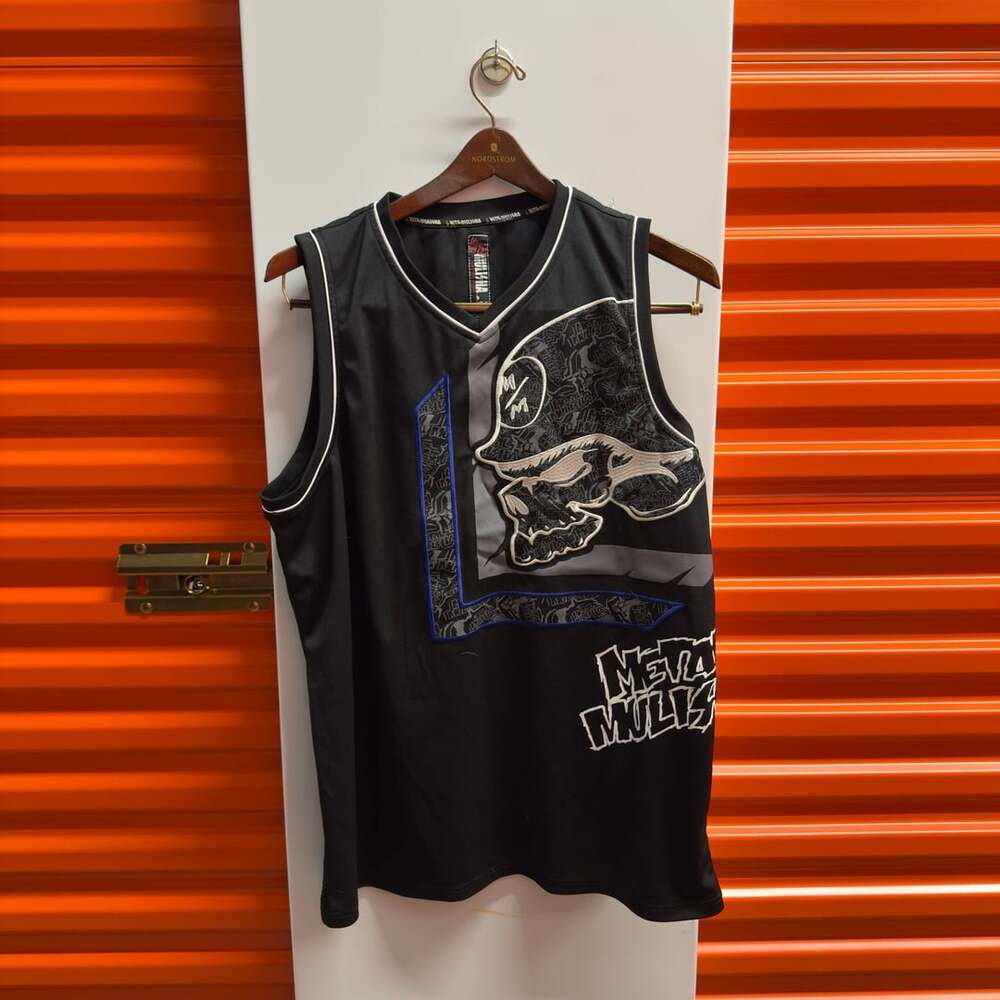 Metal Mulisha Tank Top Size 2XL Black Skull Graphic Y2K Jersey
